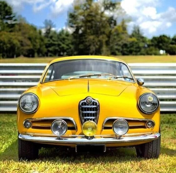 Retro car - intriguing picture