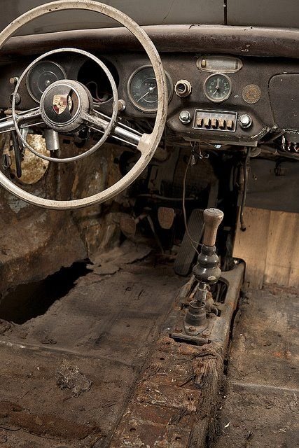 Retro car - amusing image